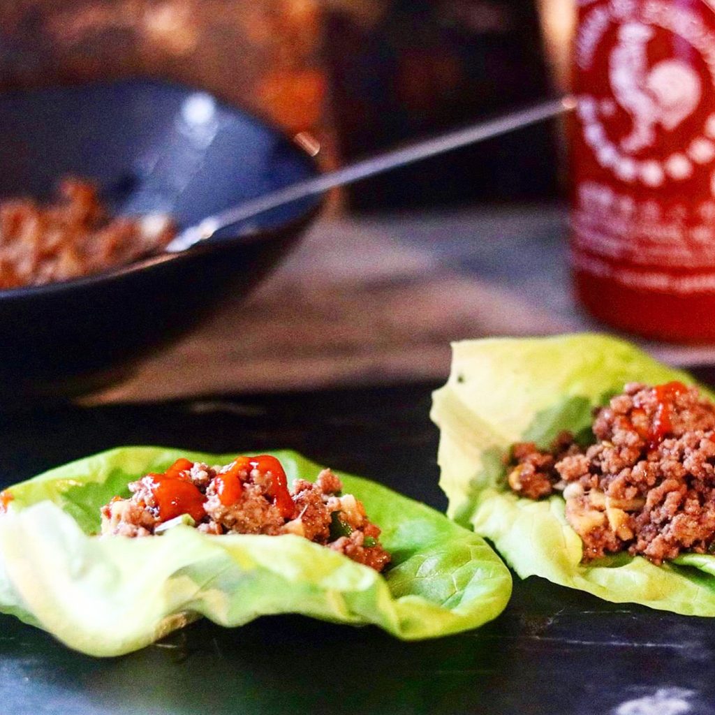 Quick & Easy - Szechuan Beef Lettuce Wraps