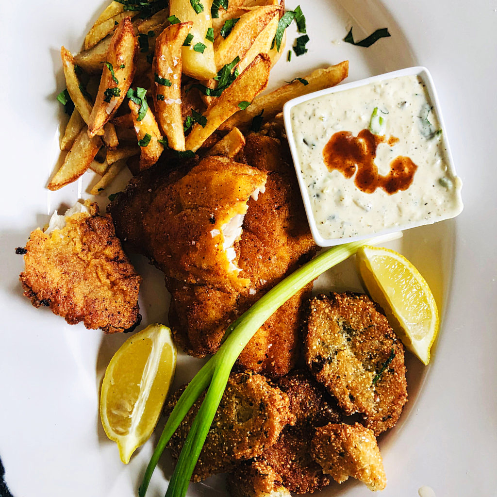 Southern Fried Catfish with Easy Hush Puppies