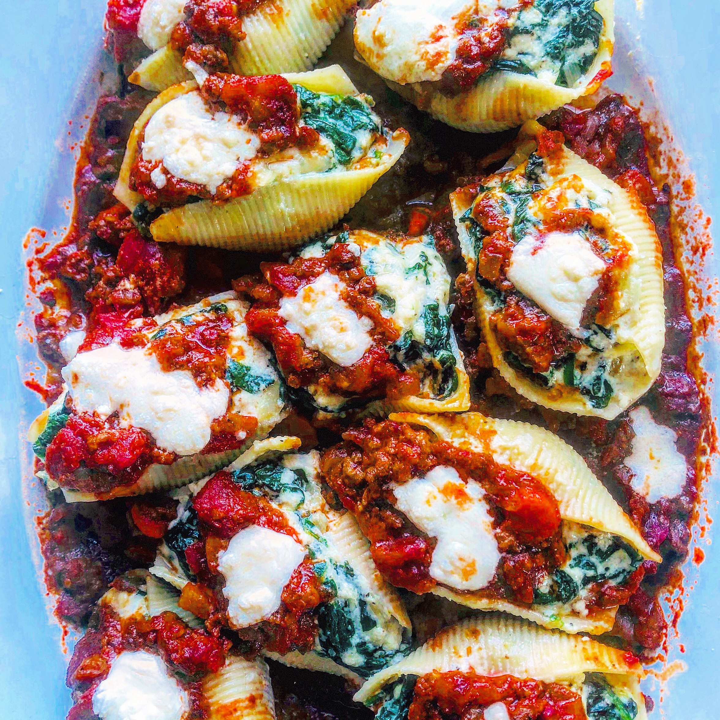 Prosciutto and Spinach Stuffed Shells