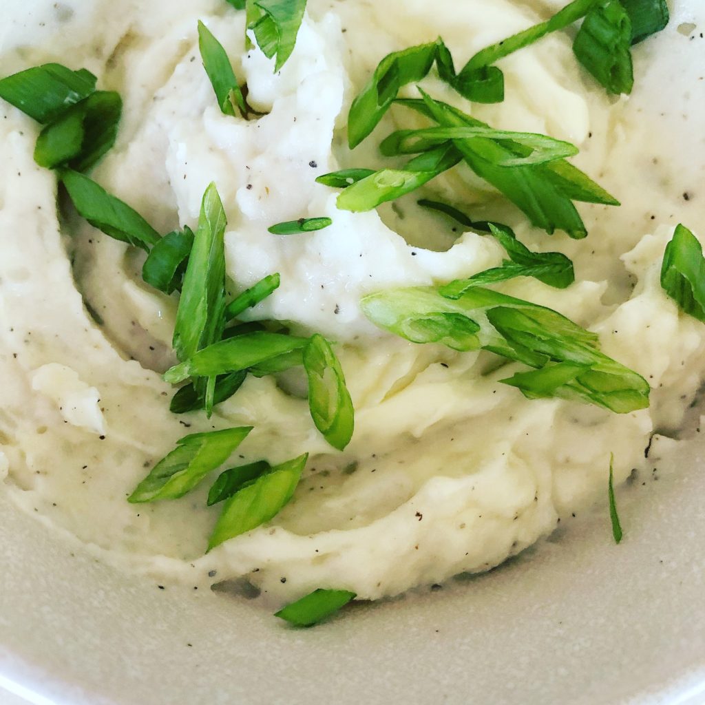 Easy - Chunky Garlic Mashed Potatoes with Scallions – A cook named Rebecca