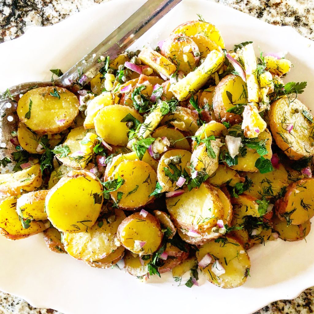 Love, Love this MediterraneanStyle Dijon Mustard Potato Salad A cook