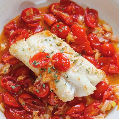 Perfectly Cooked - Skillet Cod with Brown-Butter Tomato Sauce – The 2 ...