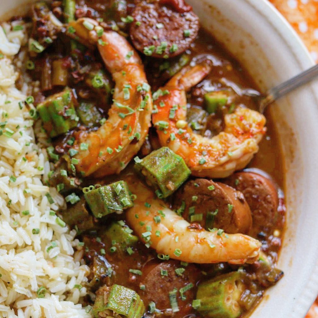 Love Gumbo! This Super Shrimp, Okra and Andouille Smoked Sausage Gumbo ...