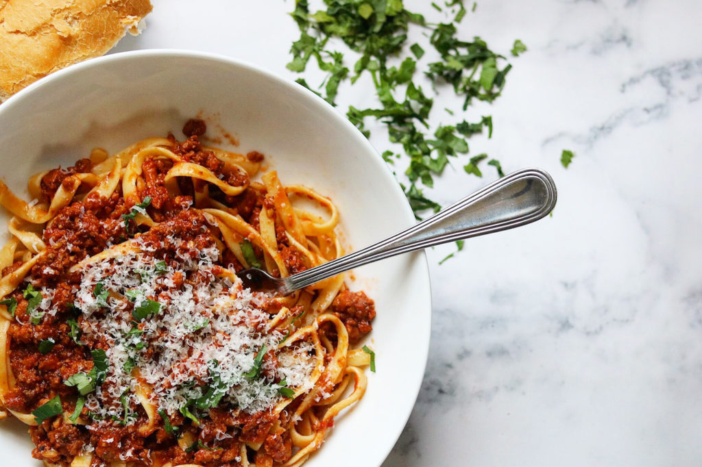 easy instant pot meat sauce with pasta The 2 Spoons