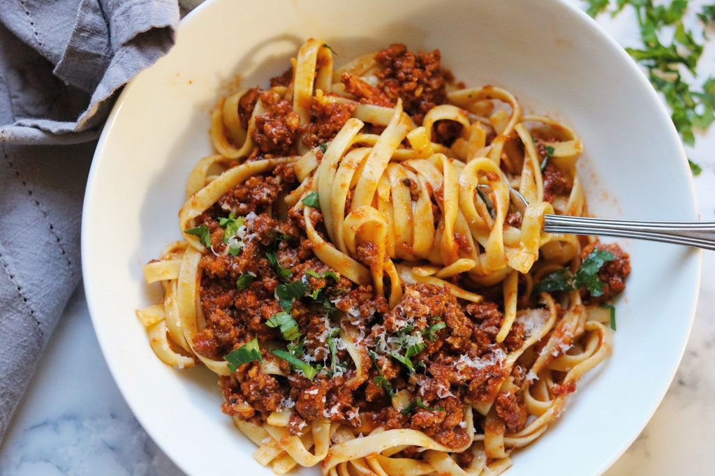 instant pot meat sauce with pasta