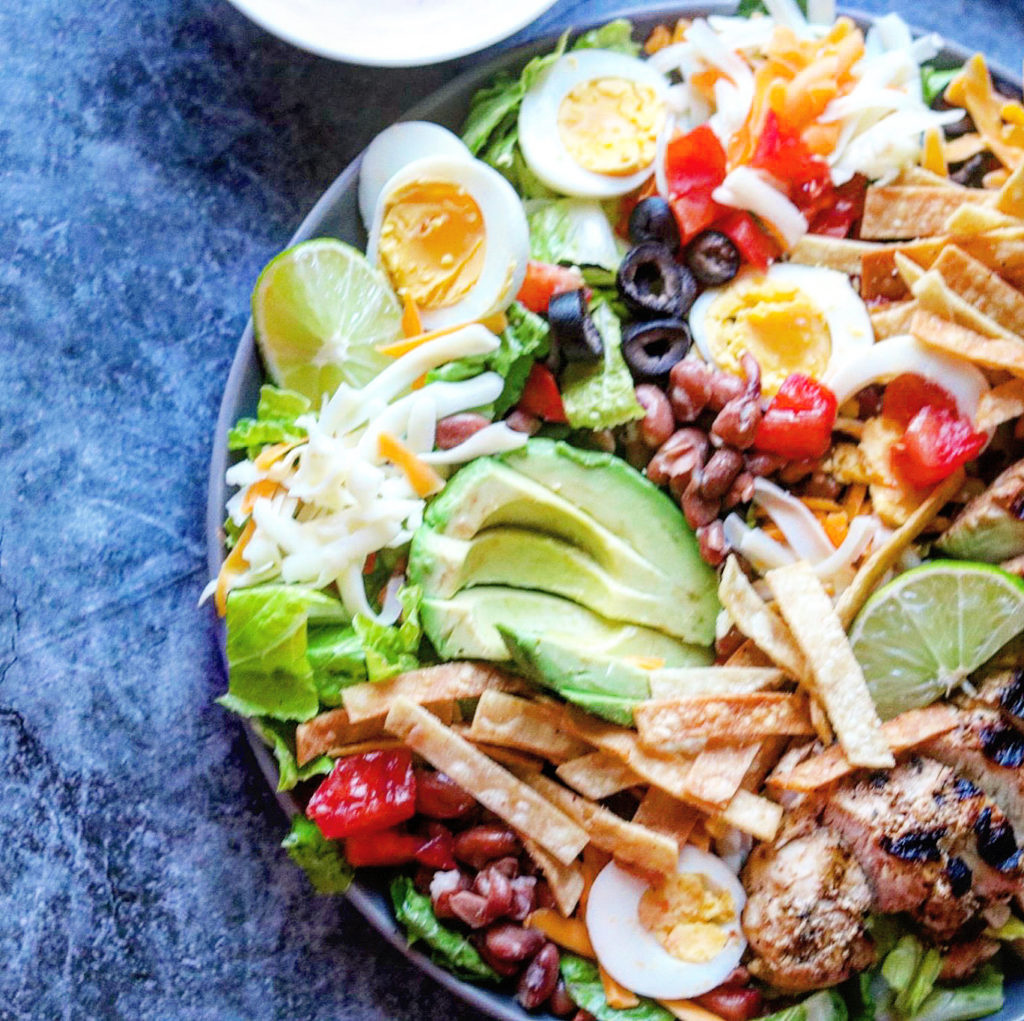 mexican grilled chicken cobb salad
