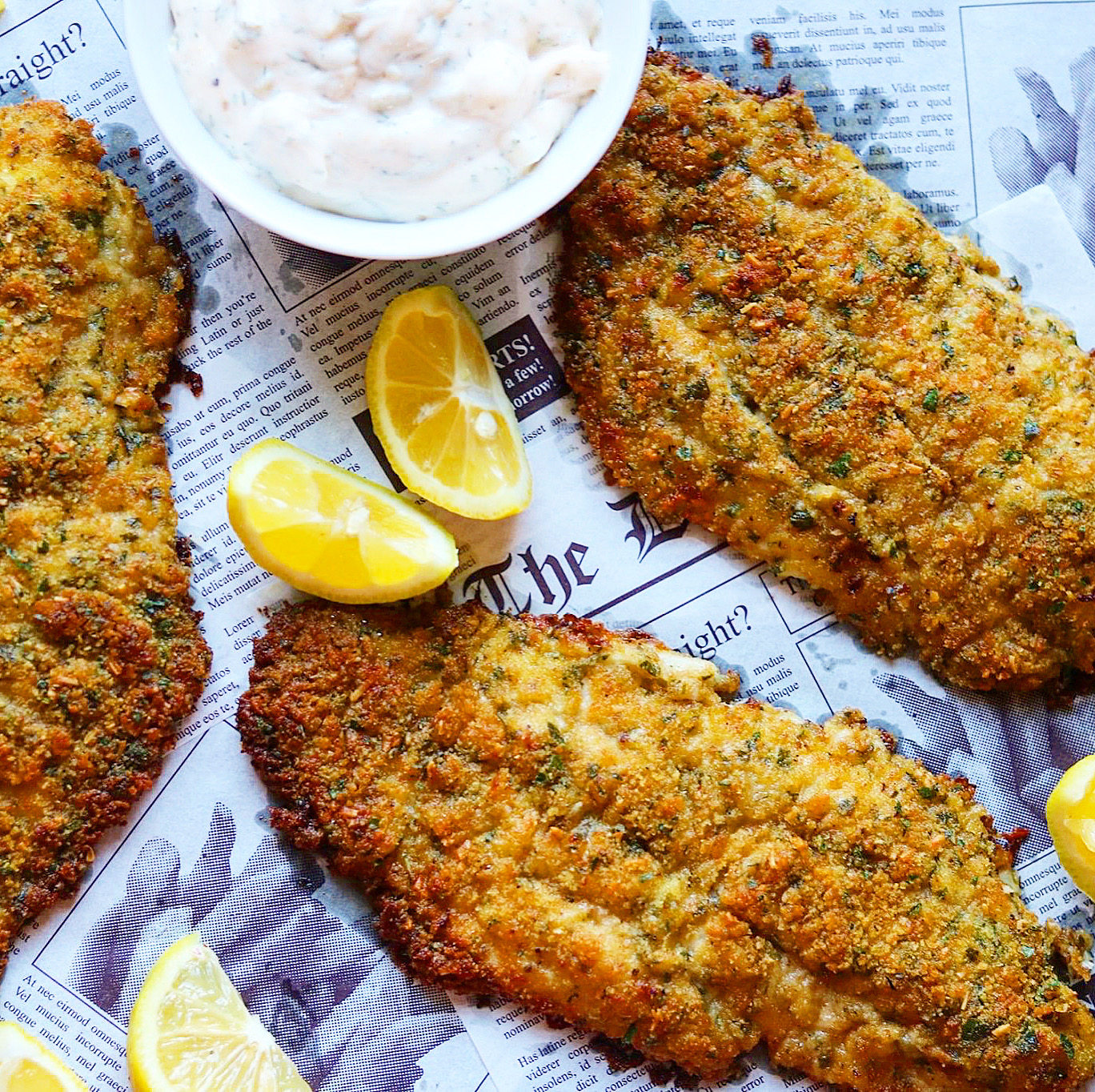 delicious catfish parmesan. – The 2 Spoons