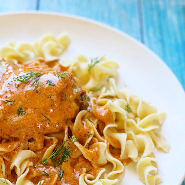 Delicious Chicken Paprikash, Fast or Slow Cooking – The 2 Spoons