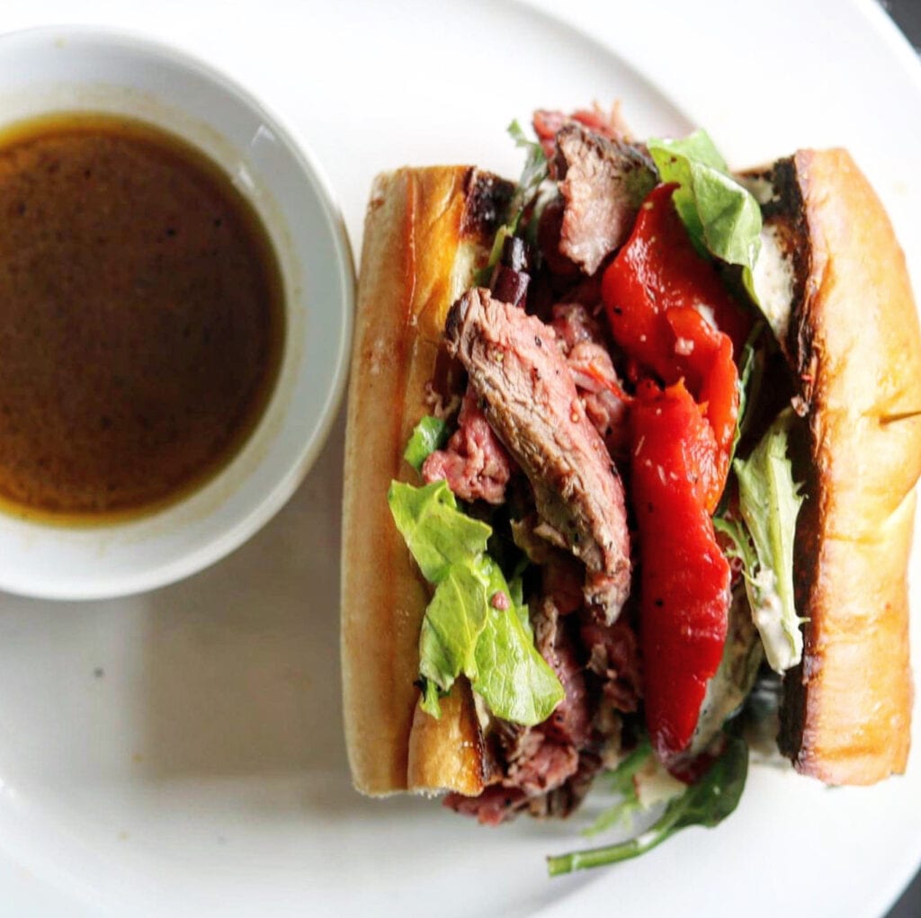 Beef Tenderloin French Dip with Homemade