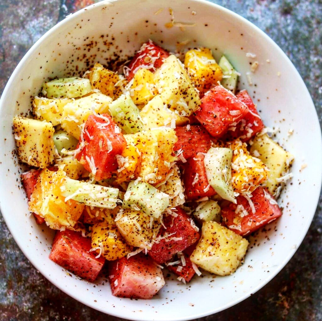 The Best Spicy Summer Fruit Salad The 2 Spoons