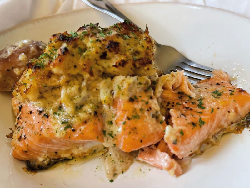 the best crab stuffed salmon. – The 2 Spoons